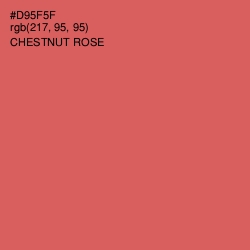 #D95F5F - Chestnut Rose Color Image